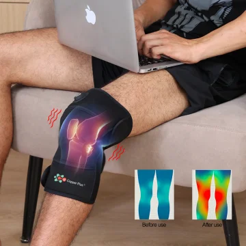 1Heated Vibrating Knee Braces