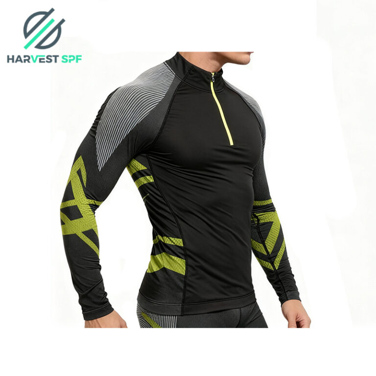 Seamless 14 zip long-sleeved windbreaker top (2)