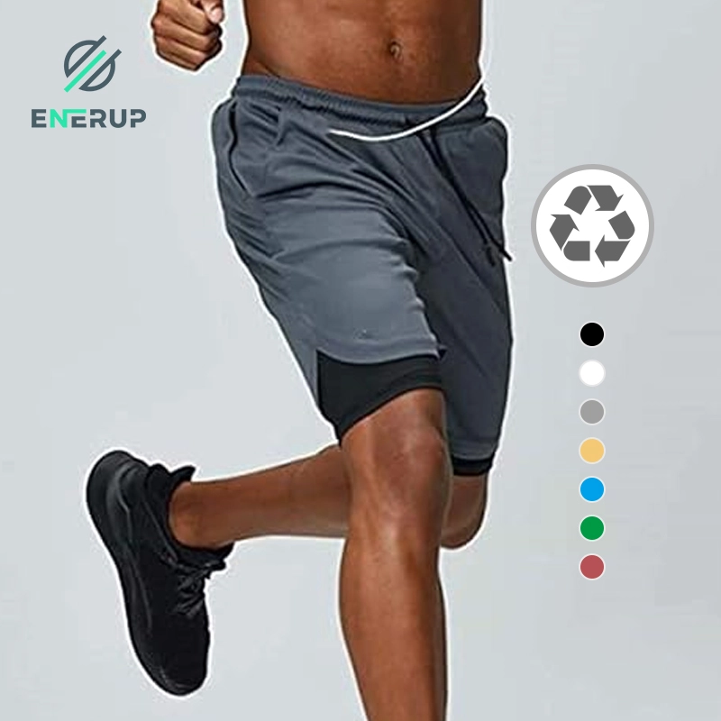 Men’s athleisure double layer shorts