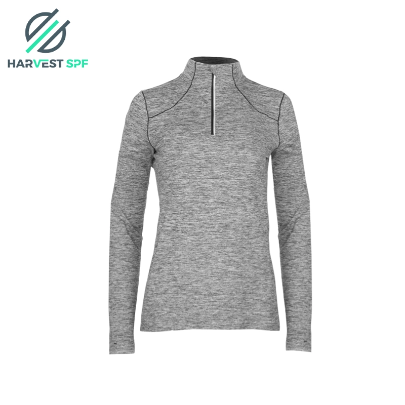 Women’s Polyester-Spandex Half-Zip Pullover