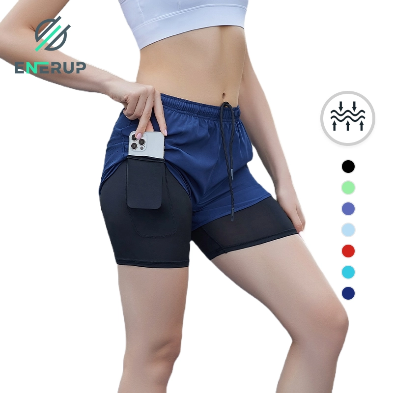 Women’s double layer sports shorts