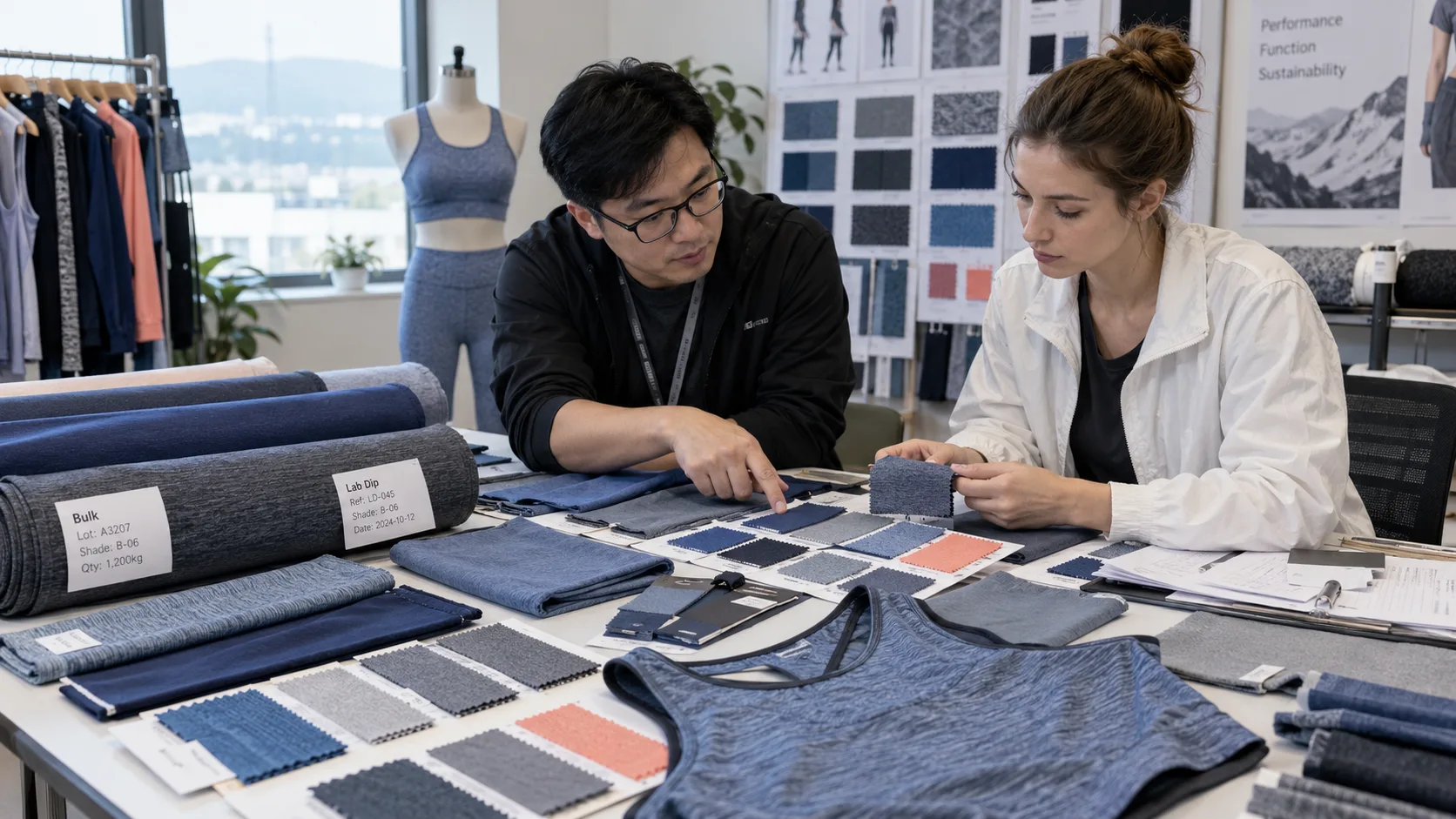 Activewear garments presented for OEM product development