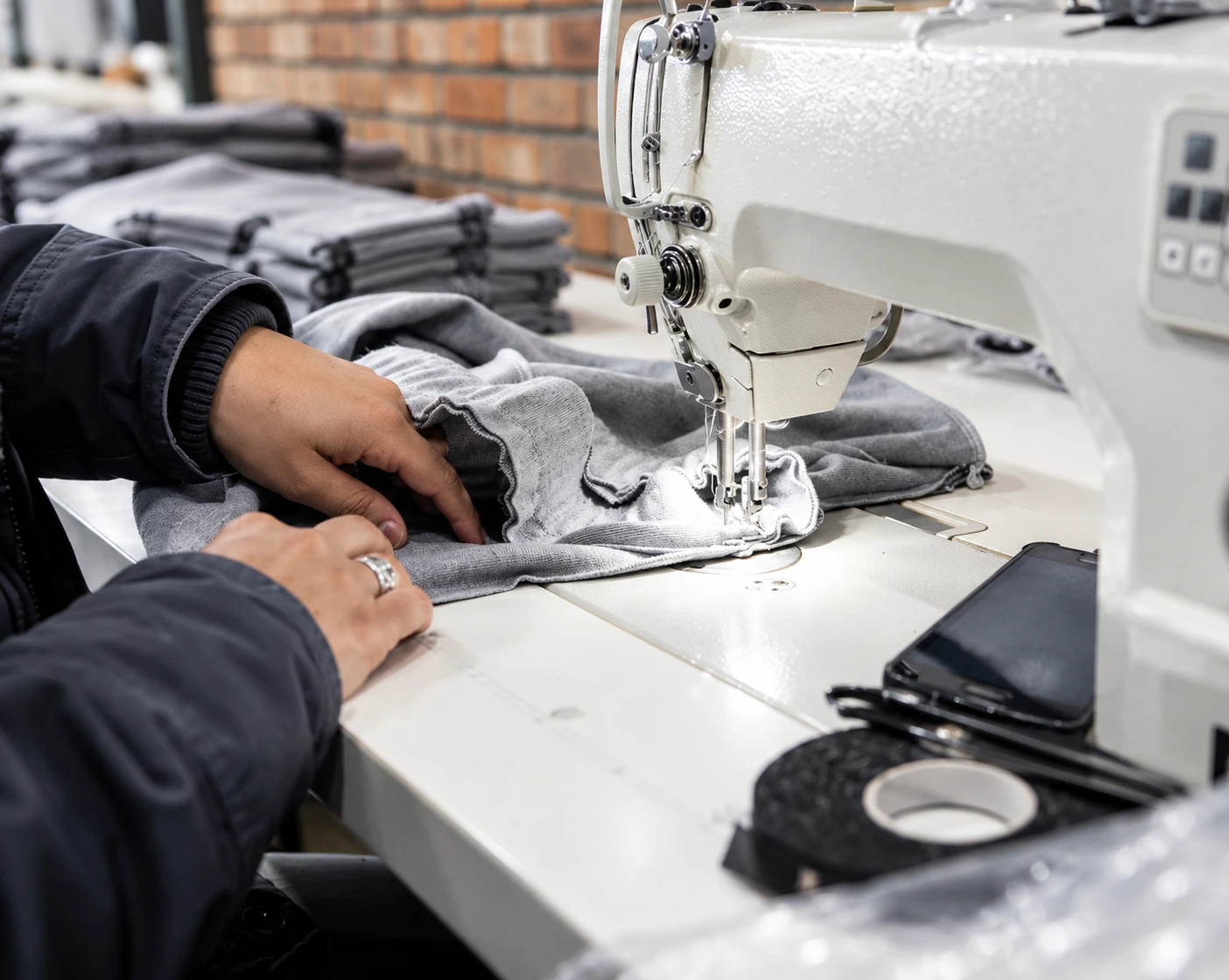Garment sample used to validate an OEM apparel production revision