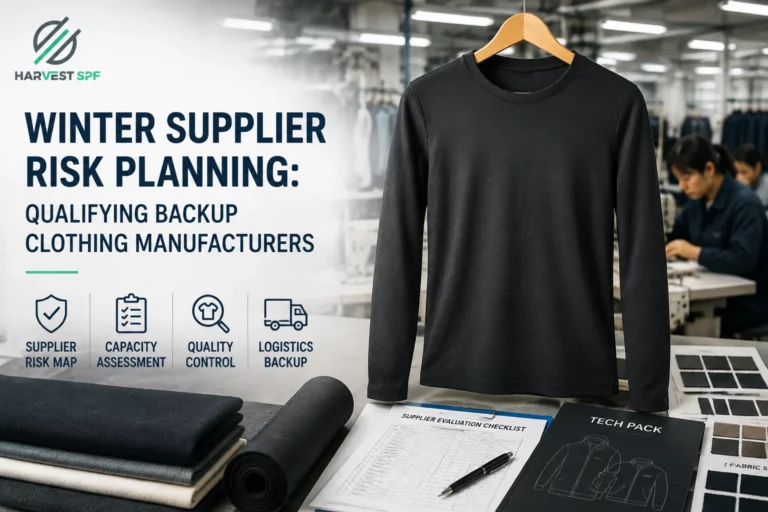 Winter Supplier Risk Planning Qualifying Backup Clothing Manufacturers