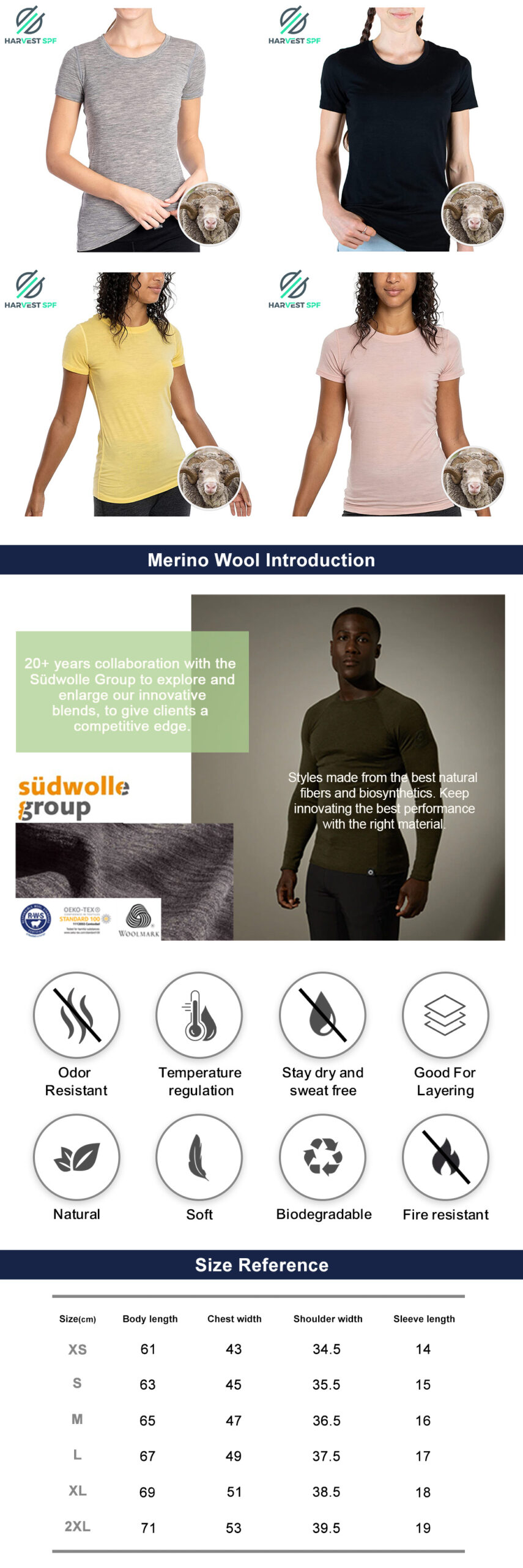 Custom Premium Women’s Merino Wool Short Sleeve | OEM Activewear Manufacturer-