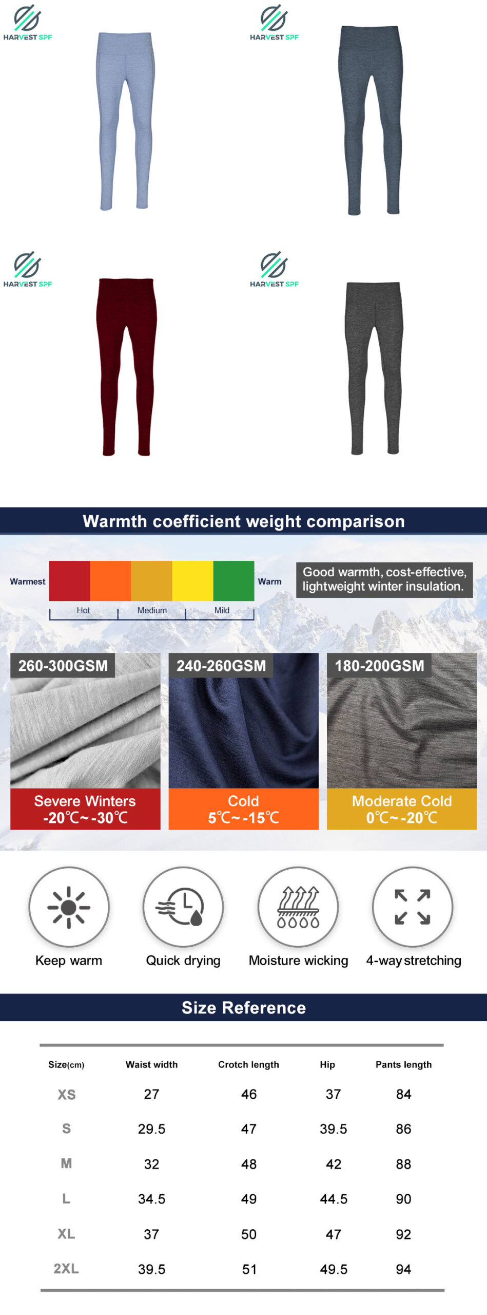 Custom Women’s Nylon-Spandex Baselayer leggings  |OEM Activewear Manufacturer-