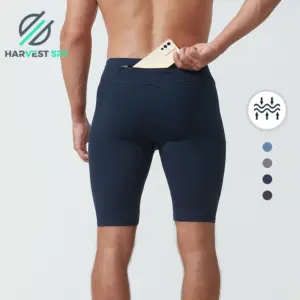 Men’s Compression Fit Shorts For Lifting, Running And Layering- Men’s compression shorts with pocket
