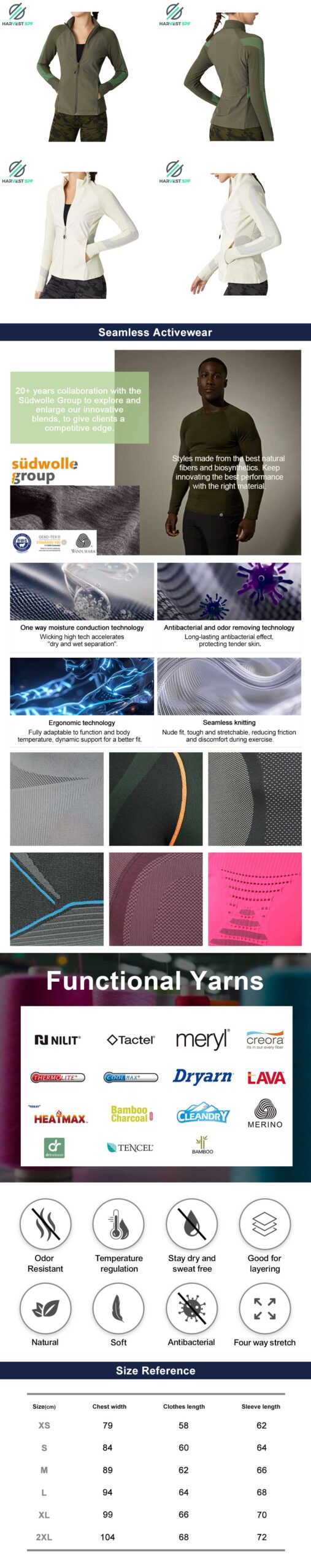 Custom Premium Ladies Seamless Jacket With Fleece | OEM Activewear Manufacturer-