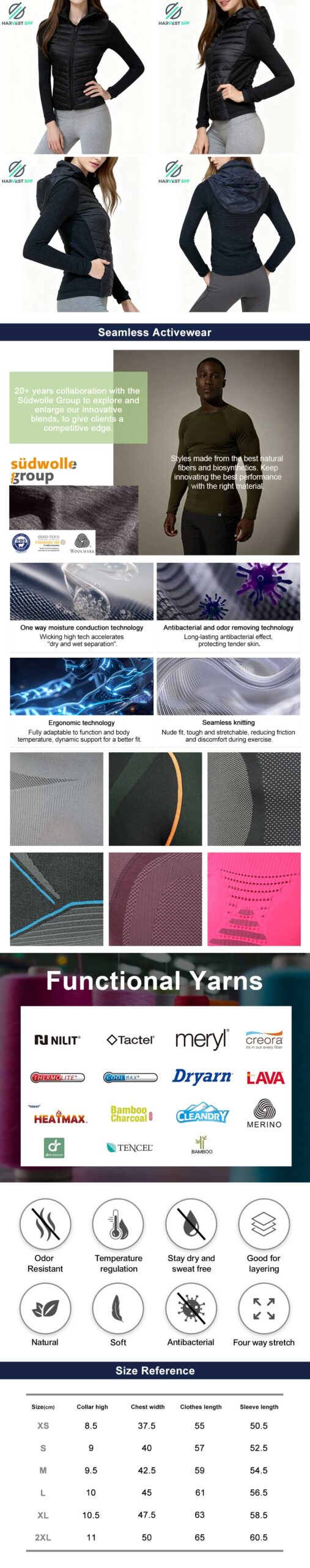 Custom Premium Ladies Seamless Jacket  | OEM Activewear Manufacturer-