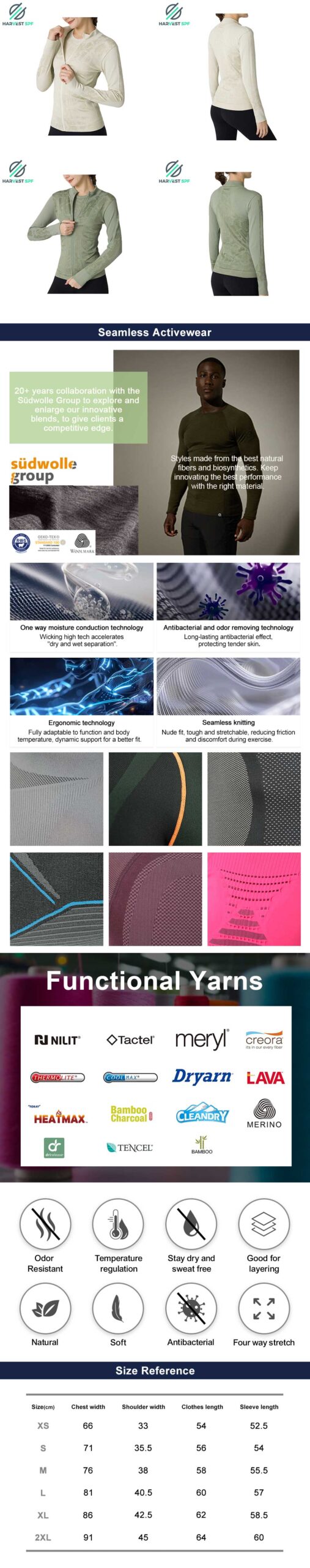 Custom Premium Ladies Seamless Lurex Jacket | OEM Activewear Manufacturer-