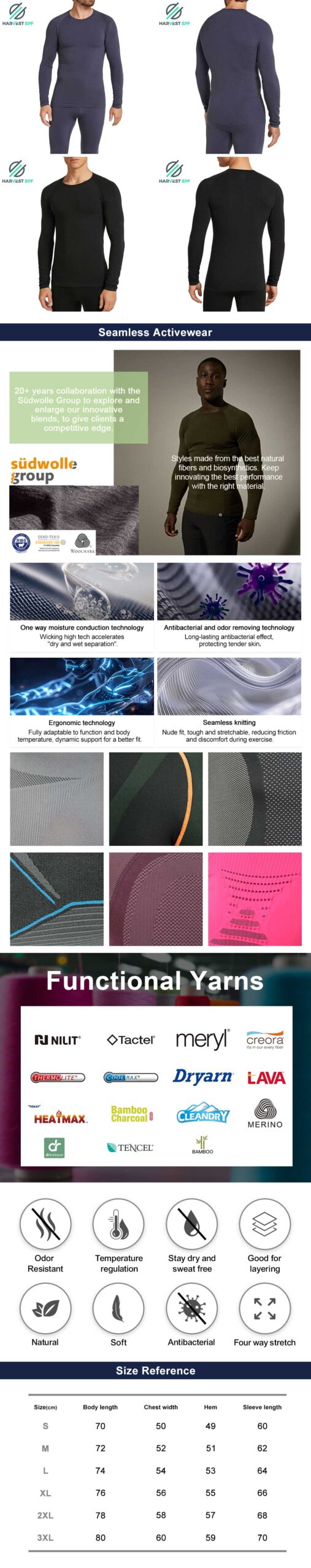 Custom Premium Men’s Seamless Long Sleeve | OEM Activewear Manufacturer-