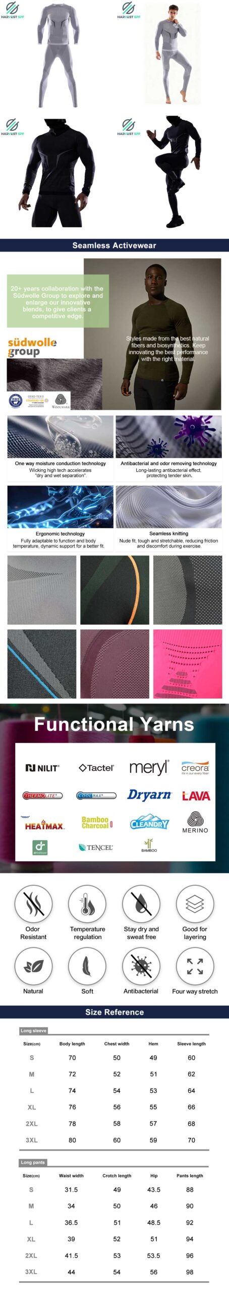 Custom Premium Men’s Seamless Ski Sets | OEM Activewear Manufacturer-