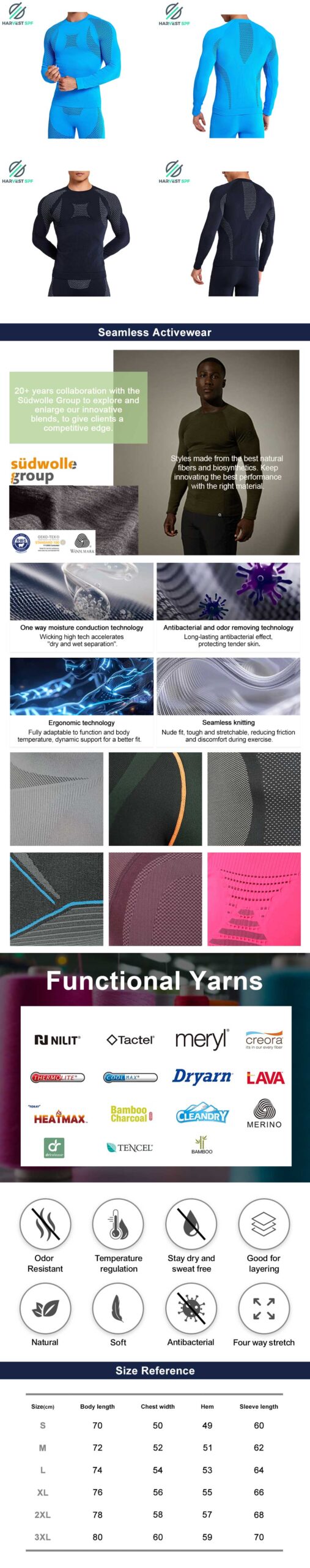 Custom Premium Men’s Seamless Top | OEM Activewear Manufacturer-