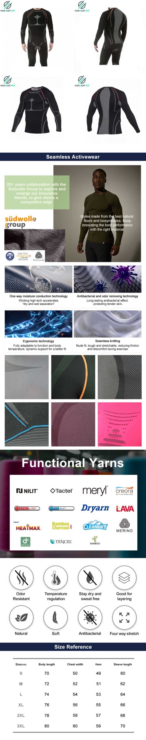 Custom Premium Seamless Motor Cycling Long Sleeve Top | OEM Activewear Manufacturer-