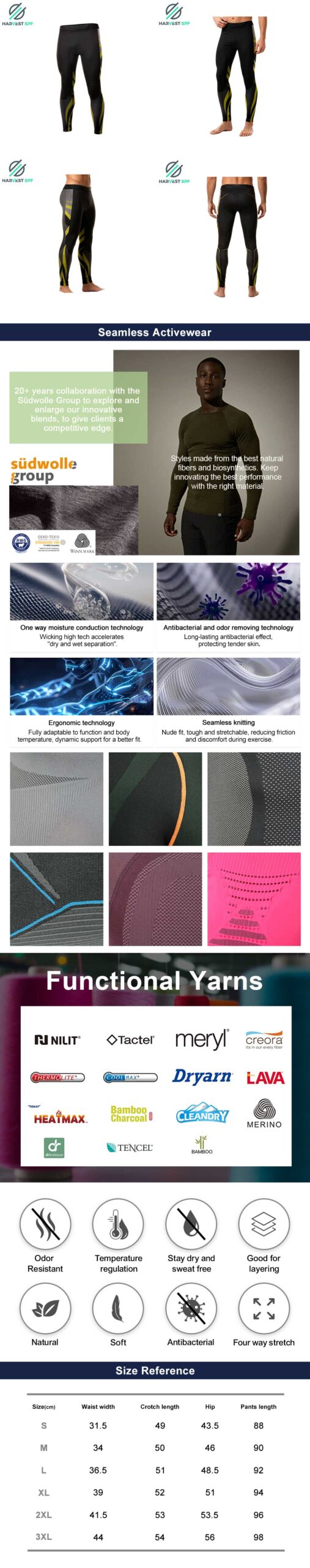 Custom Premium Seamless ski motor cycling long  pants | OEM Activewear Manufacturer-