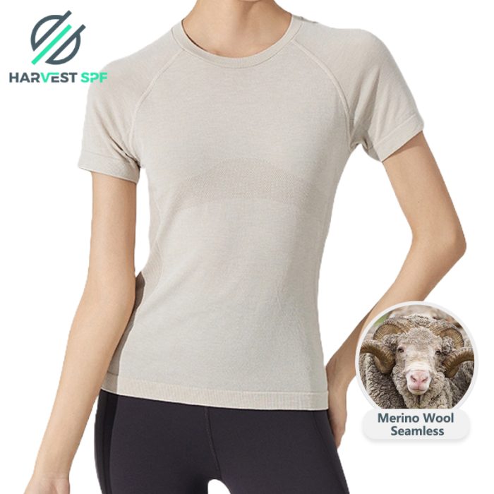 Merino Wool Ladies Seamless Top (1)